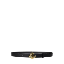 Anchor Logo Leather Belt
