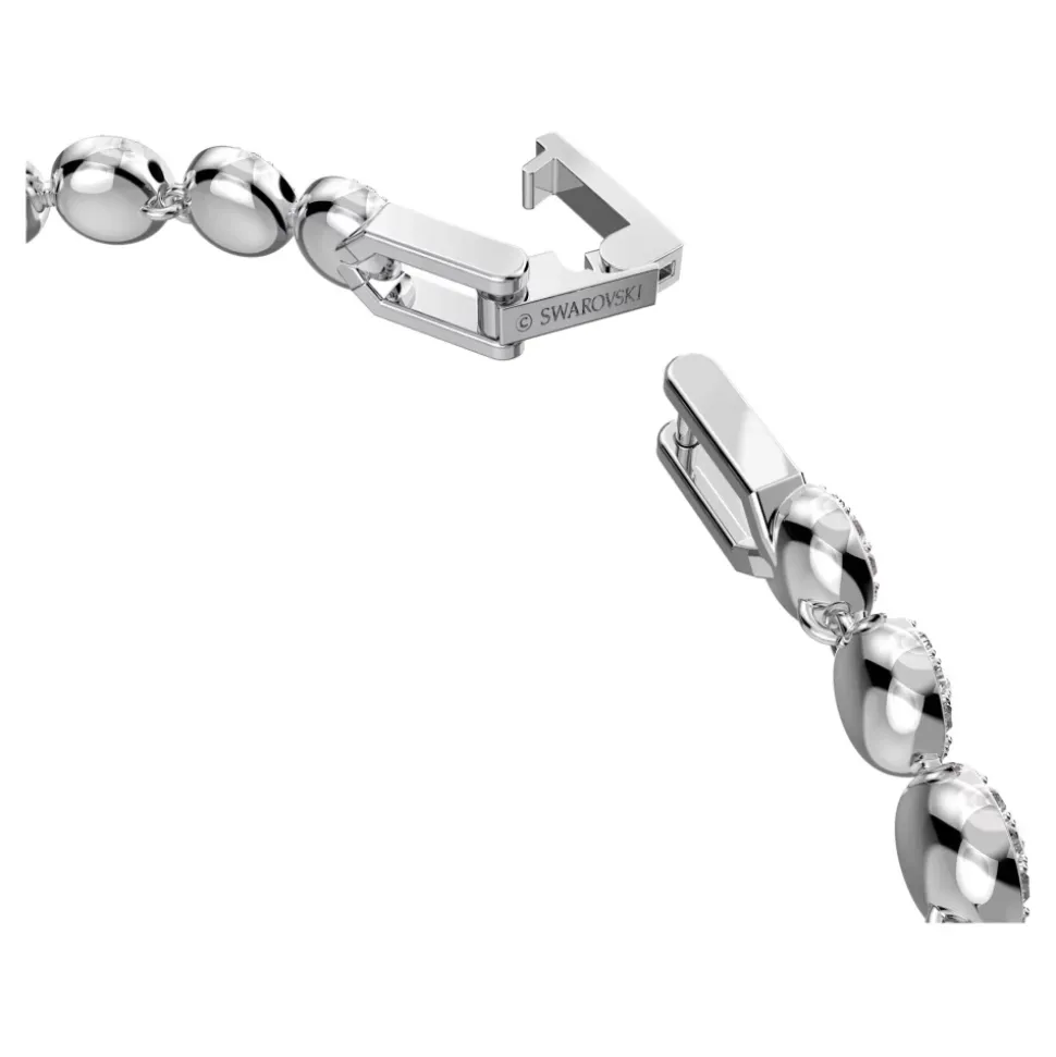 Angelic Armbånd i Hvitt, 5071173 - Tidløs Eleganse med Gnistrande Krystallpavé, Rhodiumbelagt