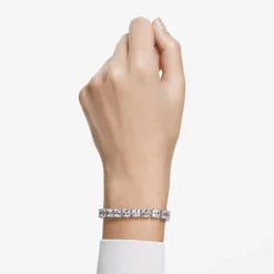 Armbånd Unisex Millenia Tennisarmbånd Kvadratisk Slipning Hvit Rhodinert 5599202