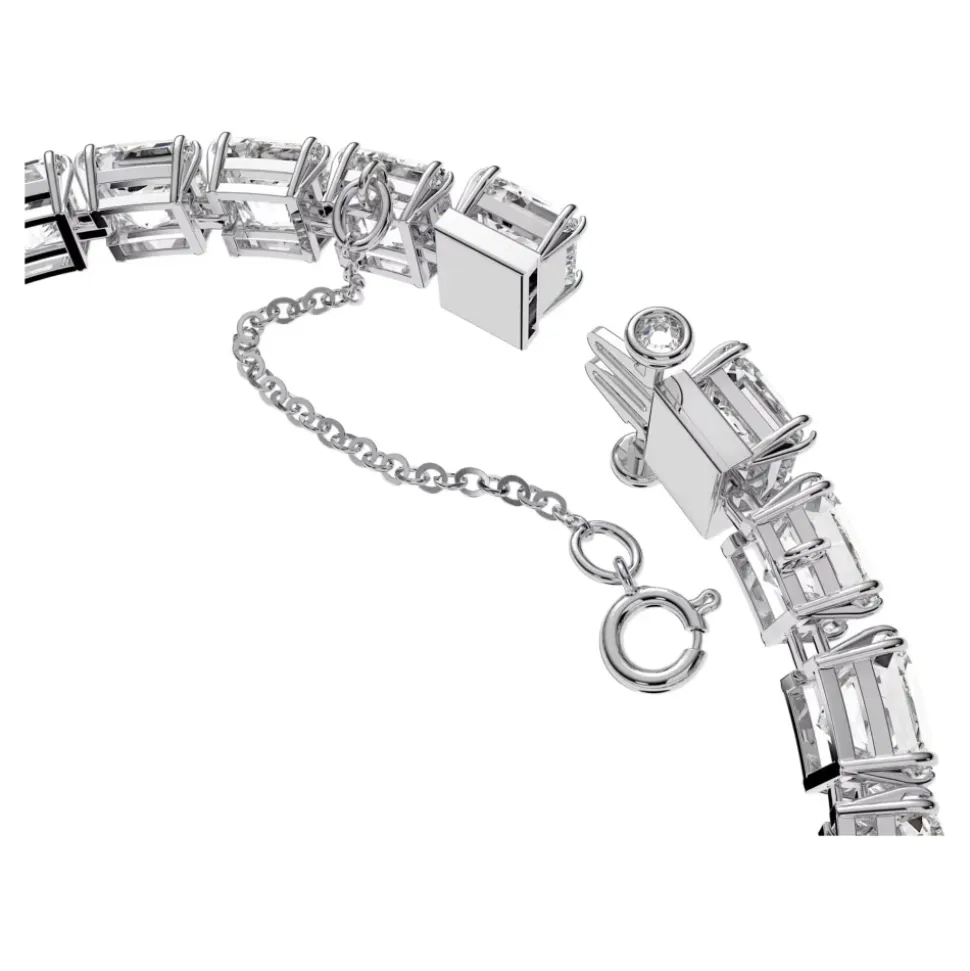 Armbånd Unisex Millenia Tennisarmbånd Kvadratisk Slipning Hvit Rhodinert 5599202