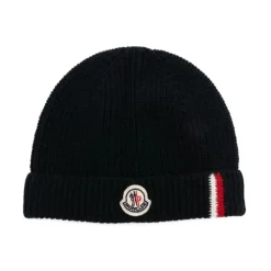 Barn Blå Beanie med Logo
