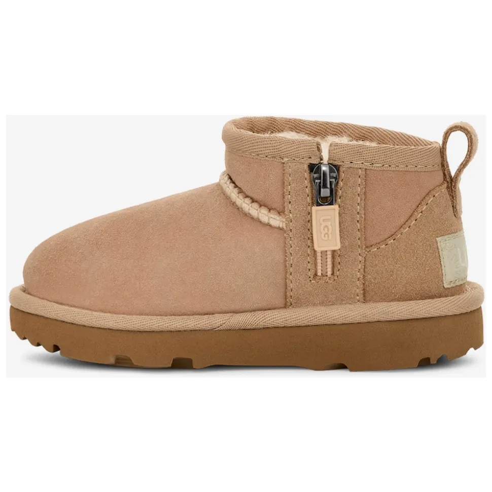 Barn Klassisk Ultra Mini Beige Støvler