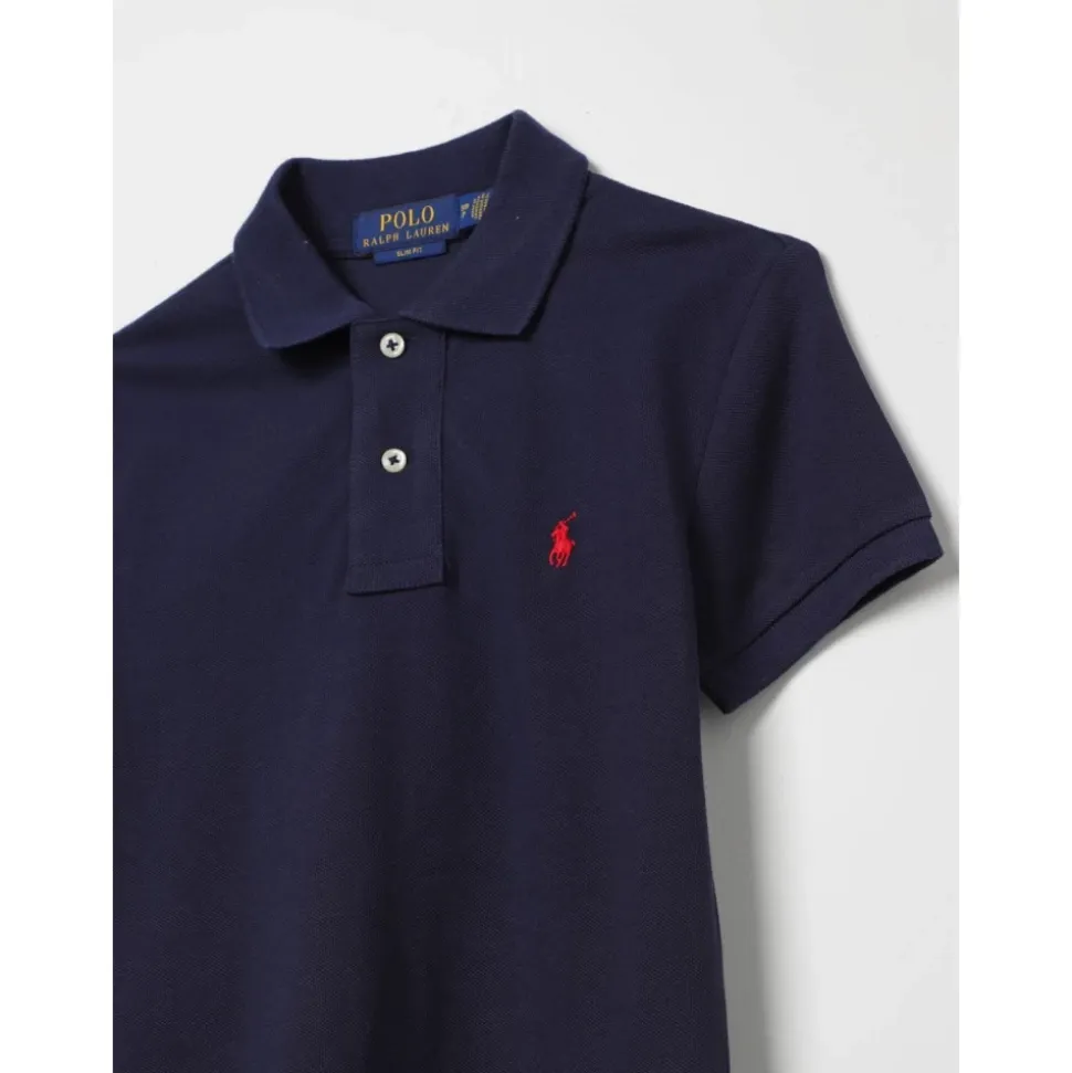 Barn Navy Polo Skjorte