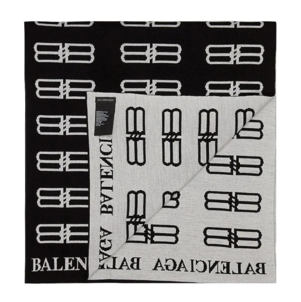 BB Monogram Logo Blanket Scarf