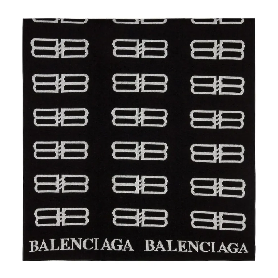 BB Monogram Logo Blanket Scarf