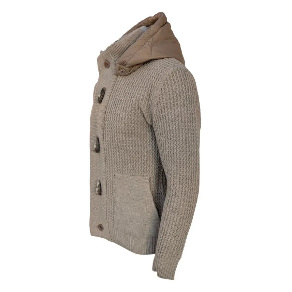 Beige Hette Trench Style Jakke