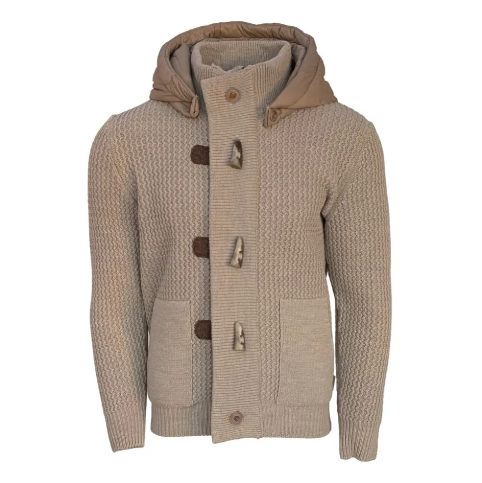 Beige Hette Trench Style Jakke