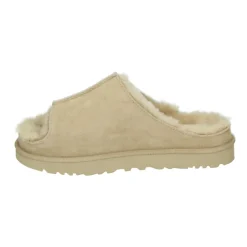Beige Sporty Slide Sandaler