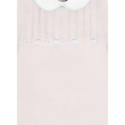 Beige ull jumpsuit med Peter Pan-krage