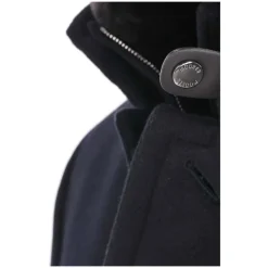 Blå Beverull Kasjmir Dunjakke