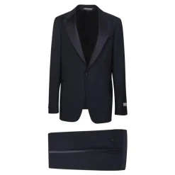 Blå dress til menn Elegant design