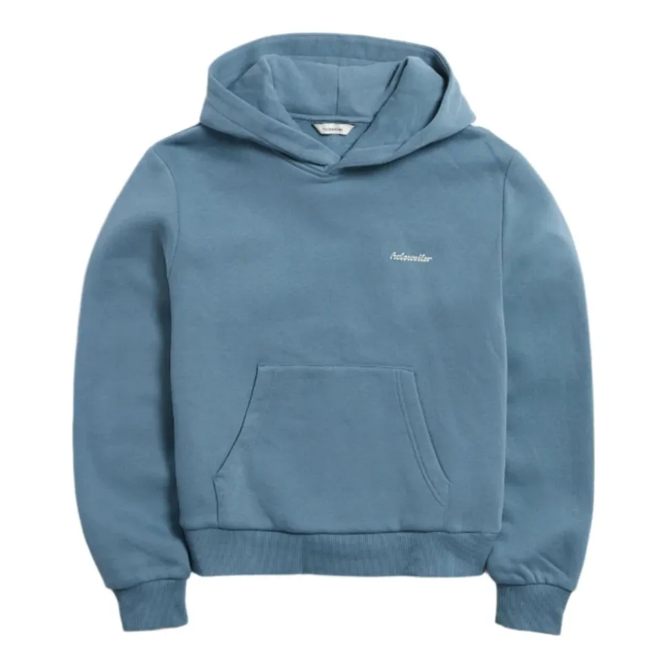 Blå Regular Hoodie
