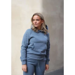 Blå Regular Hoodie