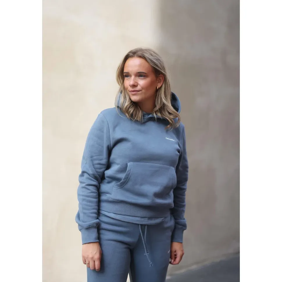 Blå Regular Hoodie