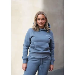 Blå Regular Hoodie