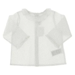 Bluse laget av ren bomullskrage