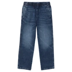 Blå vasket denim jeans