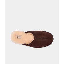 Brun Scuff Tøffel med Lammeull Fôr