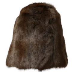 Brun Vesel Pels Kashmir Beanie Lue