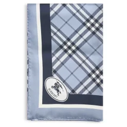 Check Knight Stamp Silk Scarf
