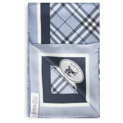 Check Knight Stamp Silk Scarf