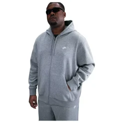 Club Fleece-hettejakke med hel glidelås