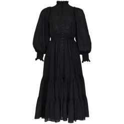 Cotton Slub Midi Dress