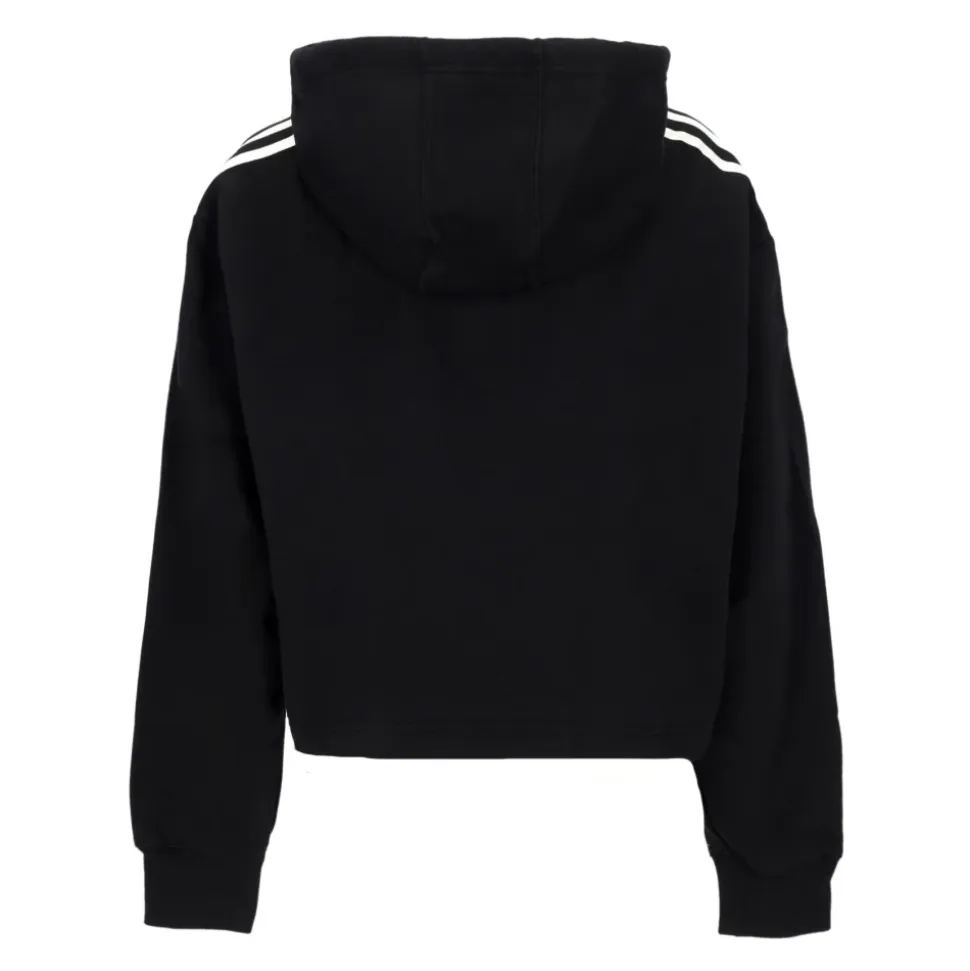 Cropped hettegenser med plysjinteriør