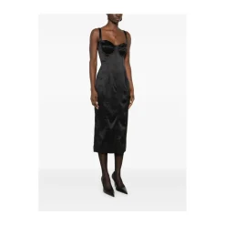 Cupped Bust Midi-kjole