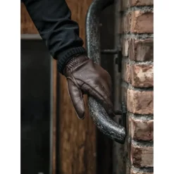Deerskin Primaloft Rib Hanske, Brun
