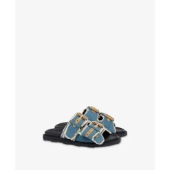 Denim Flatform Sandaler