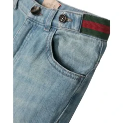 Denim Jeans med Web-detalj