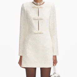Diamante Bow Mini Dress