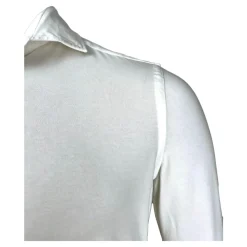 Elegant hvit jersey skjorte