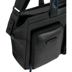 Elegant Lær Dokumentmappe med Laptoprom