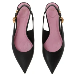 Eva kattunge slingbacks i kalveskinn