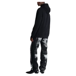 Flocked Letter Hoodie