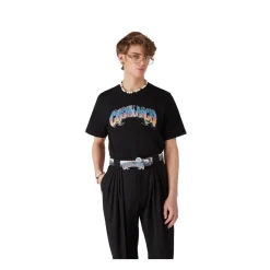 Gradient Gothic Kortarmet T-skjorte