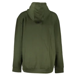 Grønn hettegenser med logoprint