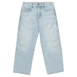 Jeans med lyse vask og strass