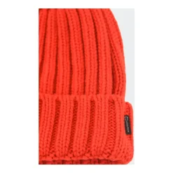 Knit Beanie med Hevet Logo