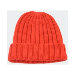 Knit Beanie med Hevet Logo