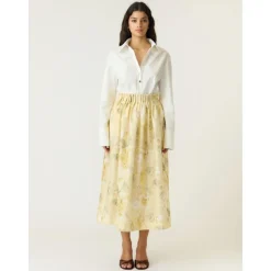Lemon HW Ankle Skirt