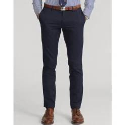 Marineblå Stretch Slim Fit Chino Bukser