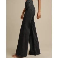 Mørk Grå Fuji Utsvingte Jeans