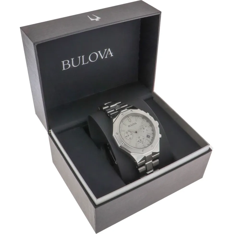 Octagon Chronograph Stål Ur