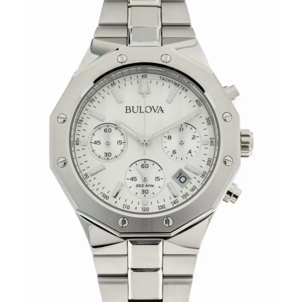 Octagon Chronograph Stål Ur