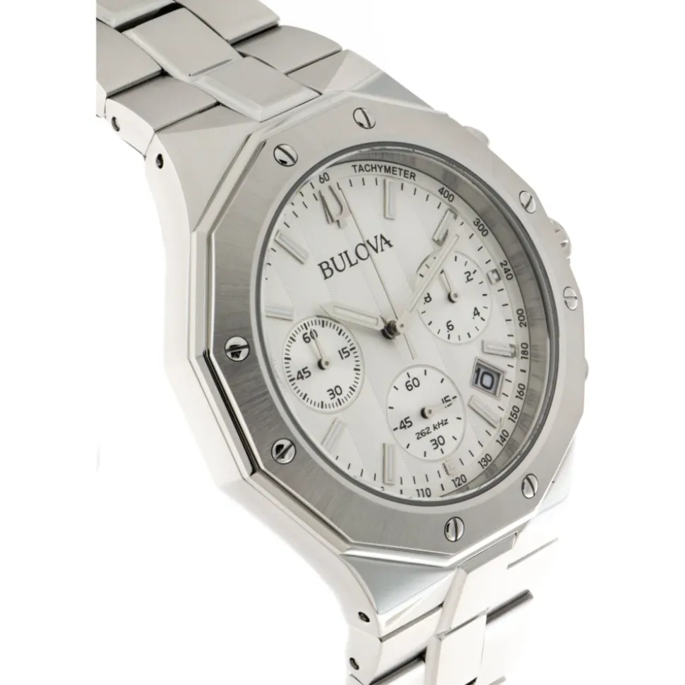 Octagon Chronograph Stål Ur