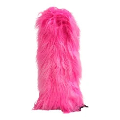 Rosa Faux Fur High Heel Støvler
