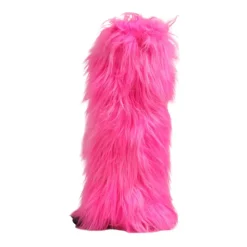 Rosa Faux Fur High Heel Støvler